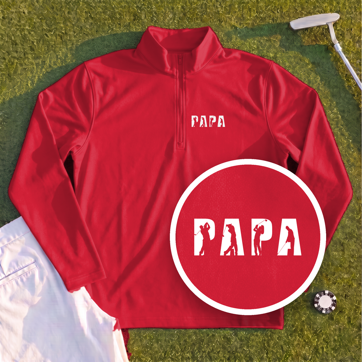 Papa Golfer Quarter Zip