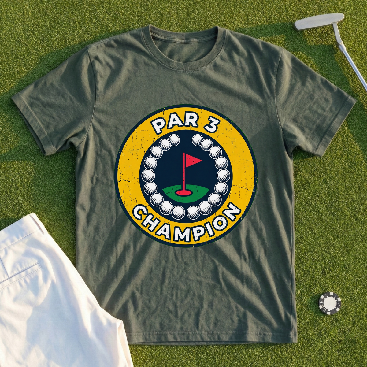 Par 3 Champion Medal Tee