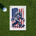 Patriotic Bigfoot Golf Towel