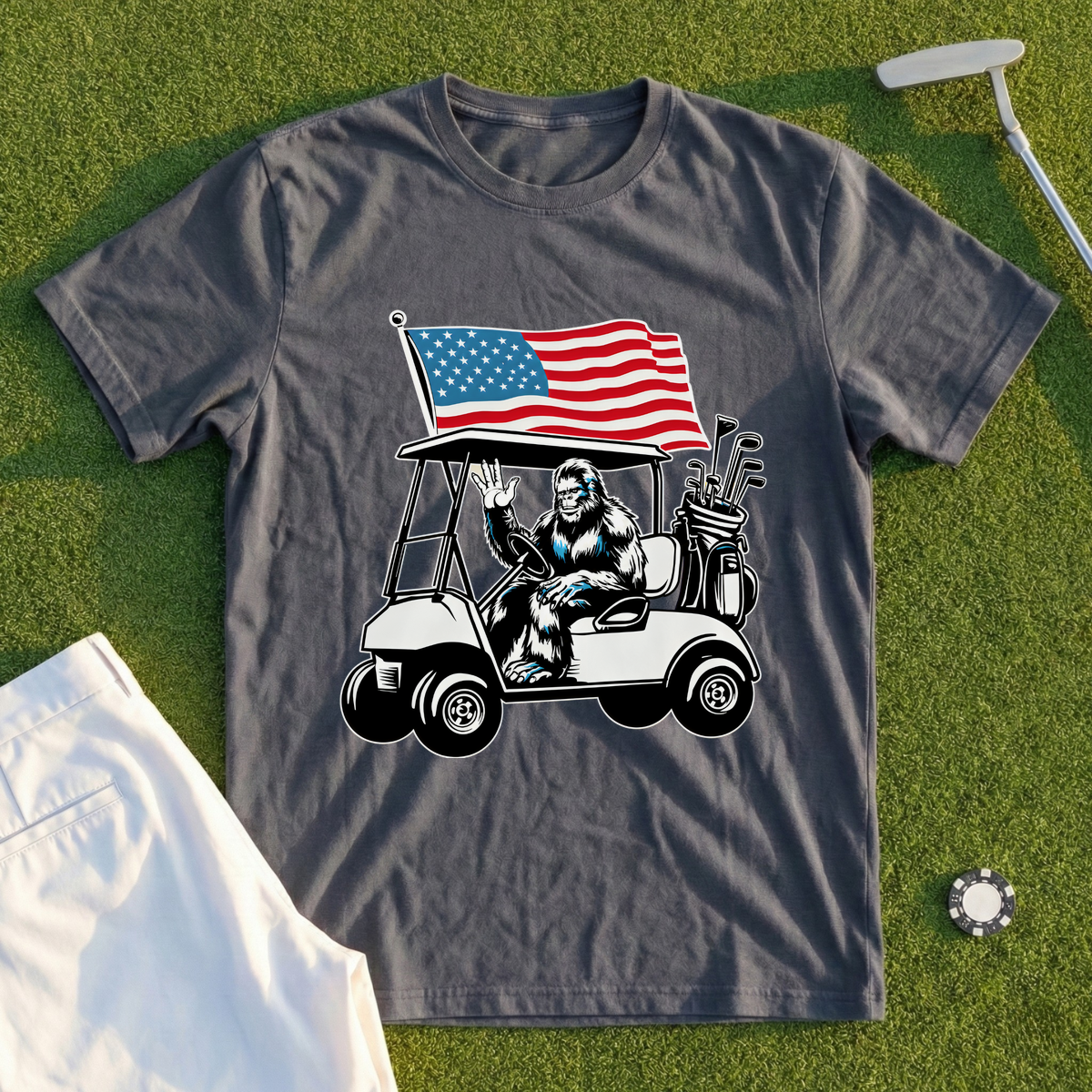 Patriotic Sasquatch Tee