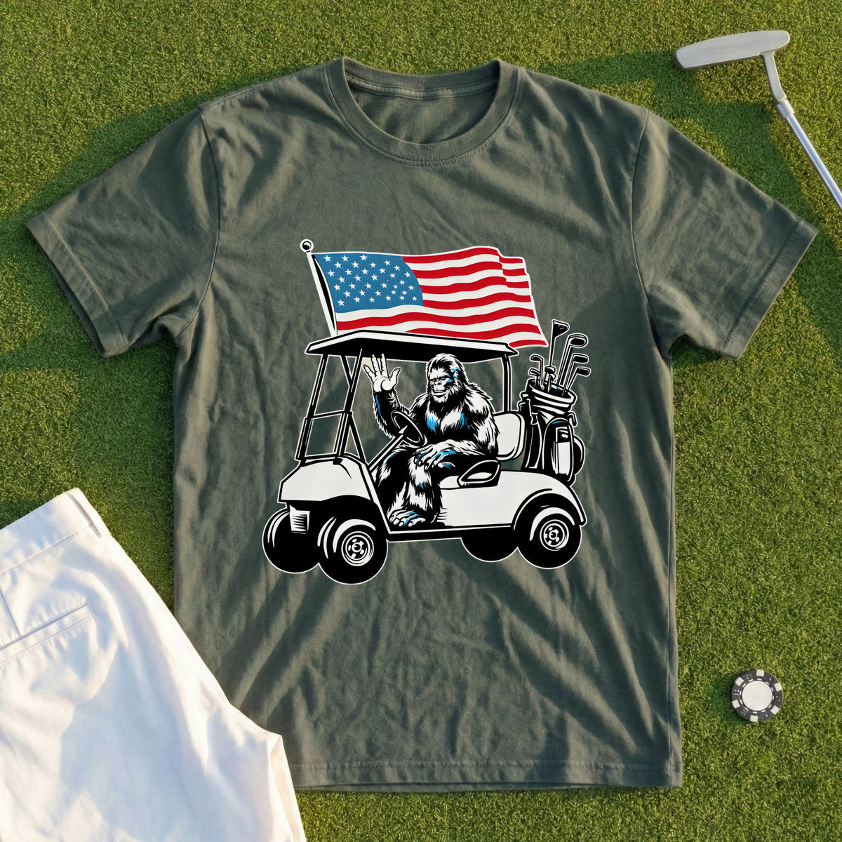 Patriotic Sasquatch Tee