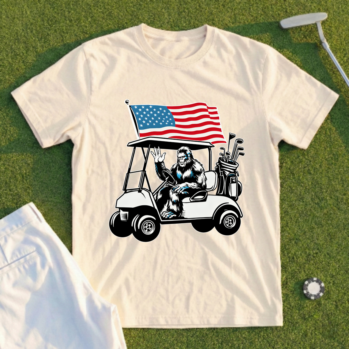 Patriotic Sasquatch Tee