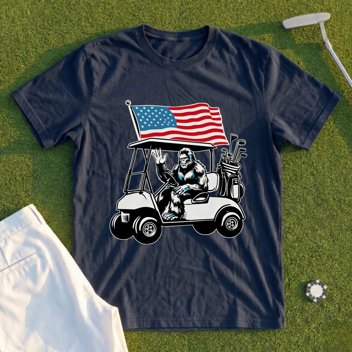 Patriotic Sasquatch Tee