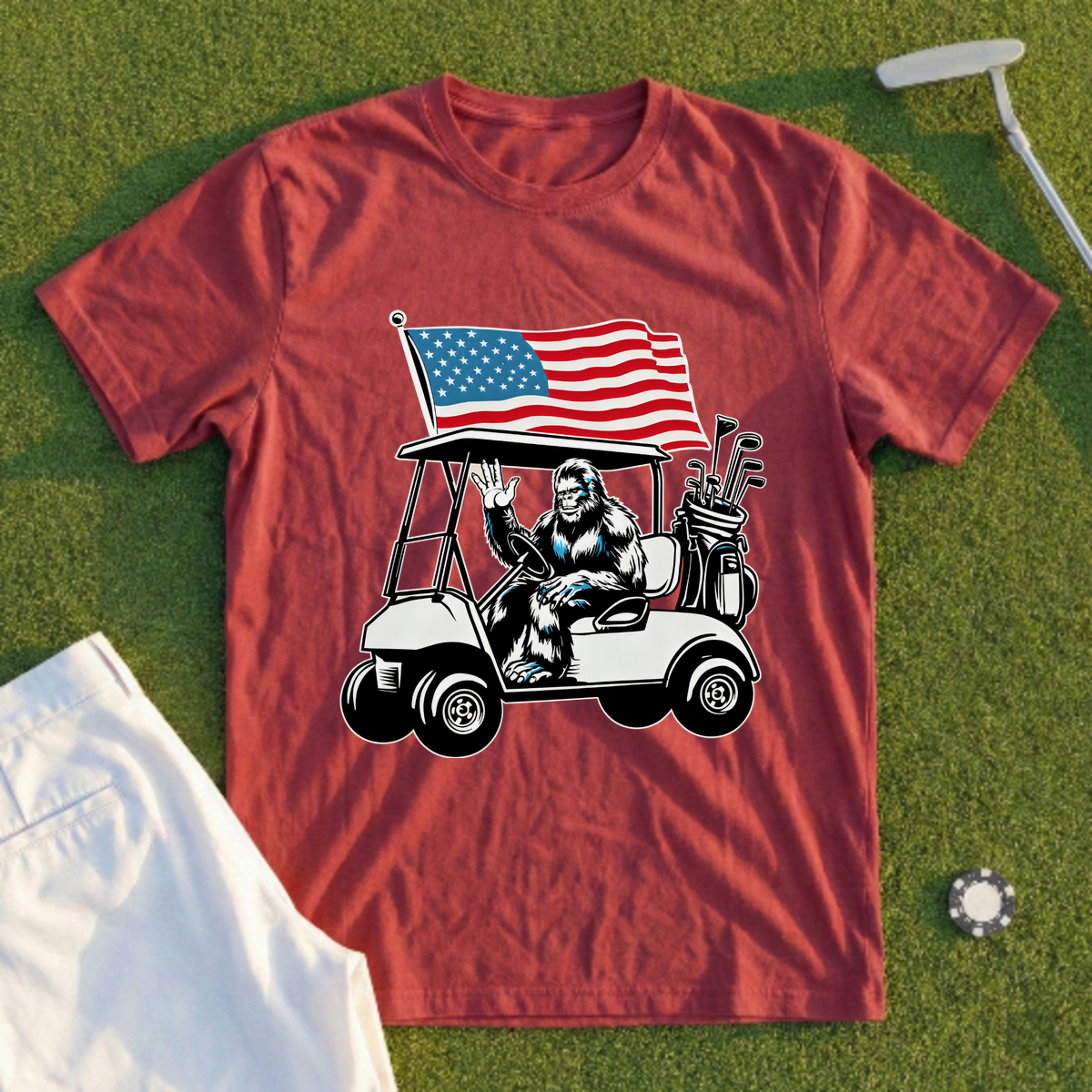 Patriotic Sasquatch Tee