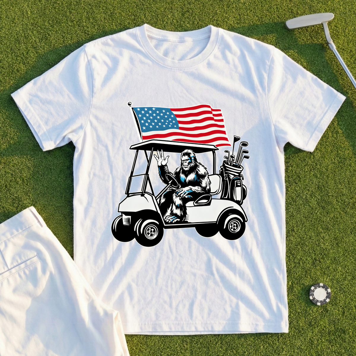 Patriotic Sasquatch Tee