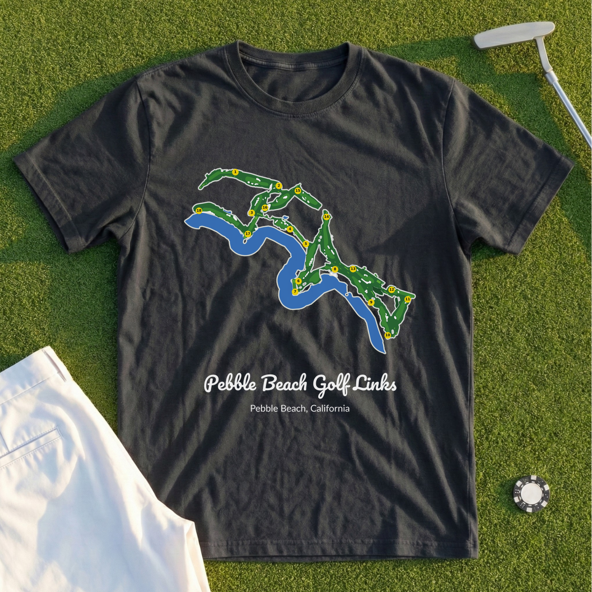 Pebble Beach Golf Links Course Map Tee