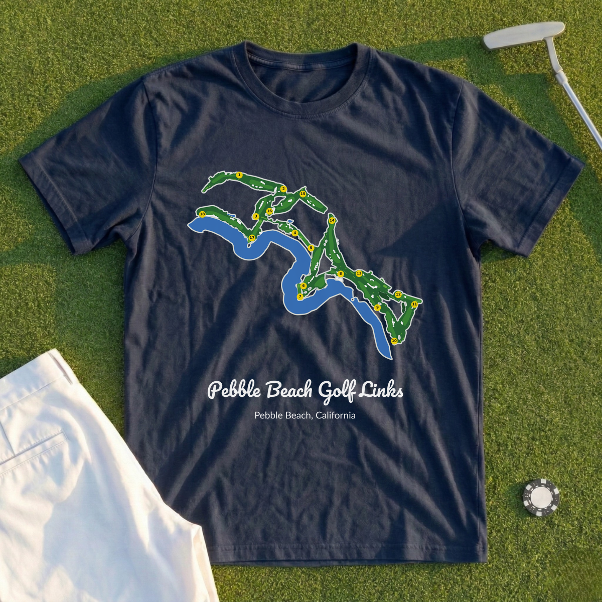 Pebble Beach Golf Links Course Map Tee