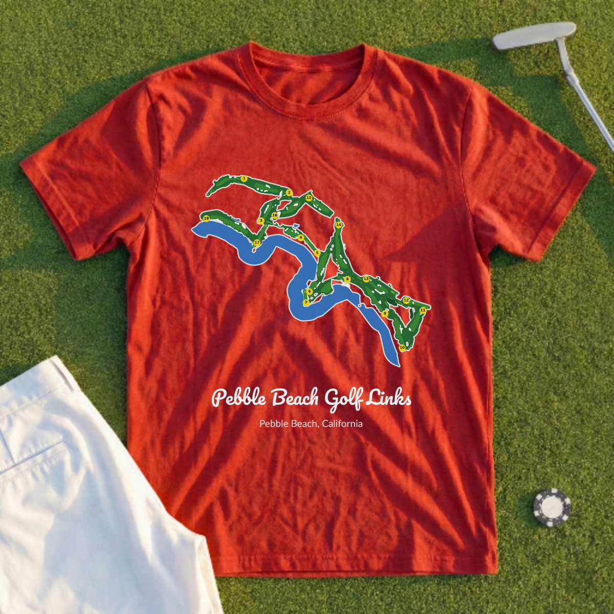 Pebble Beach Golf Links Course Map Tee