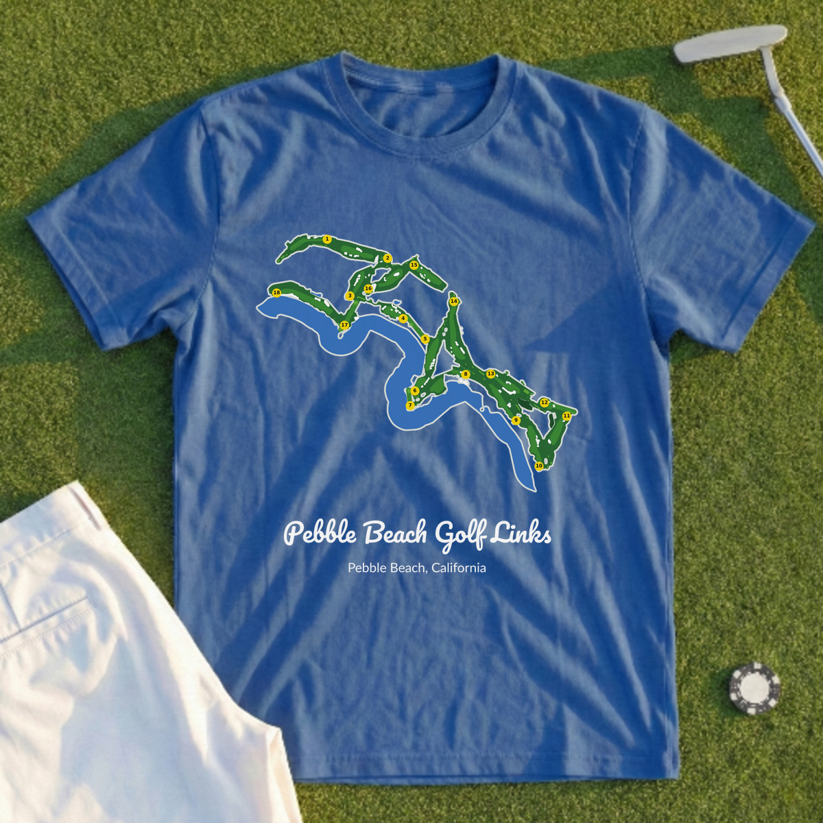 Pebble Beach Golf Links Course Map Tee