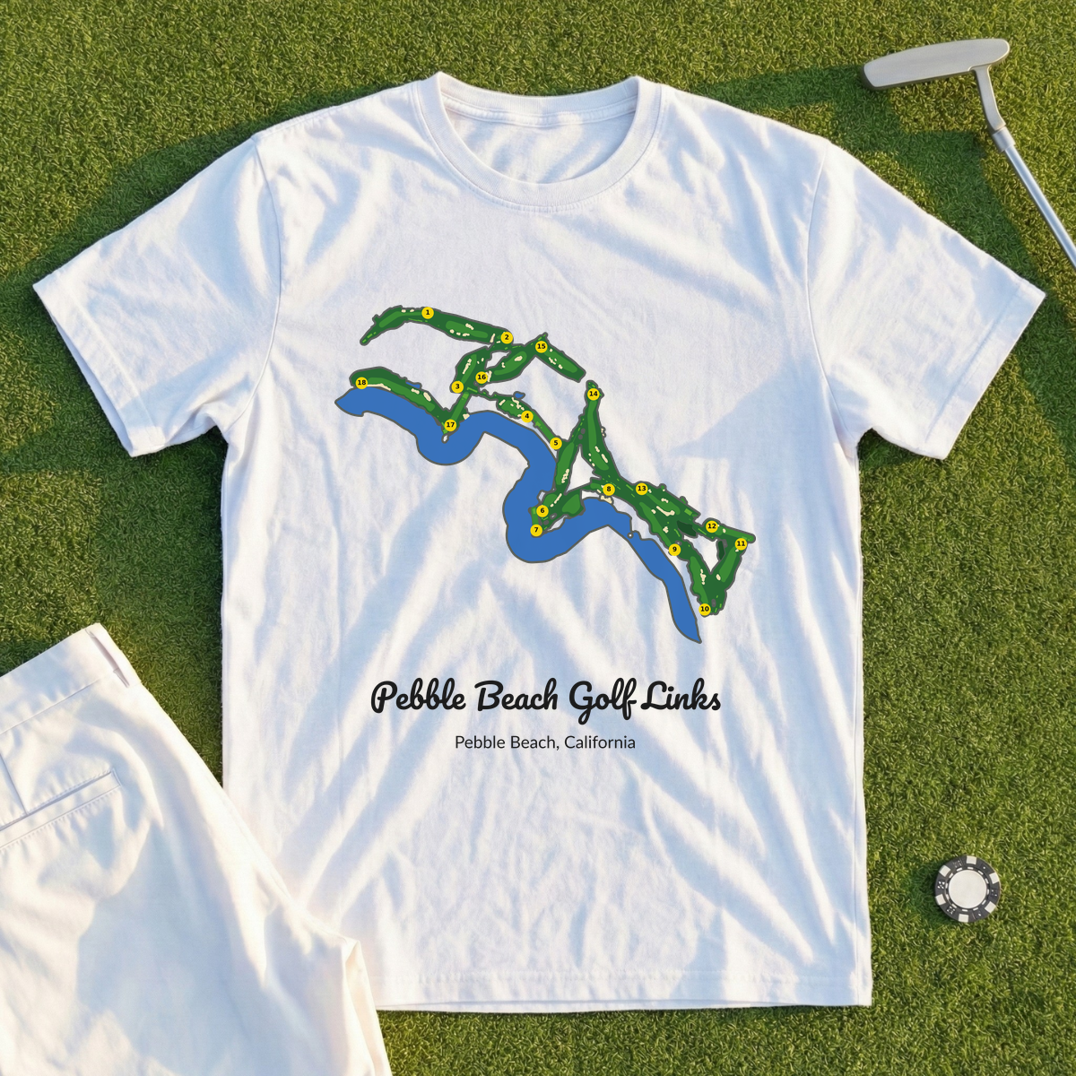 Pebble Beach Golf Links Course Map Tee