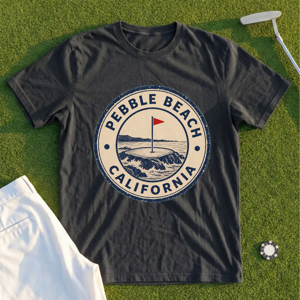 Pebble Beach Passport Stamp Tee