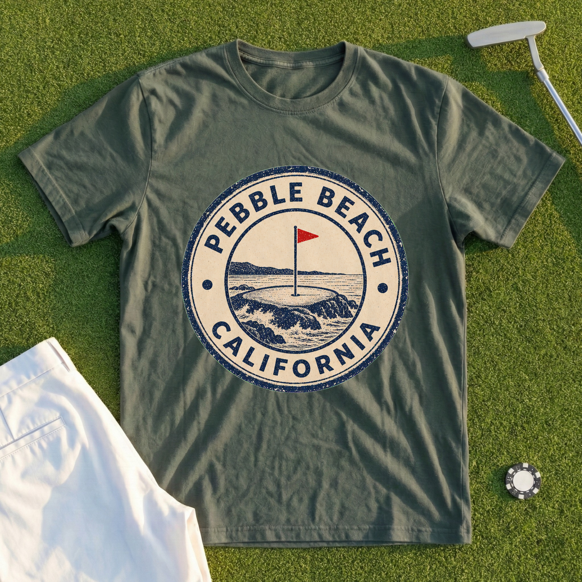 Pebble Beach Passport Stamp Tee