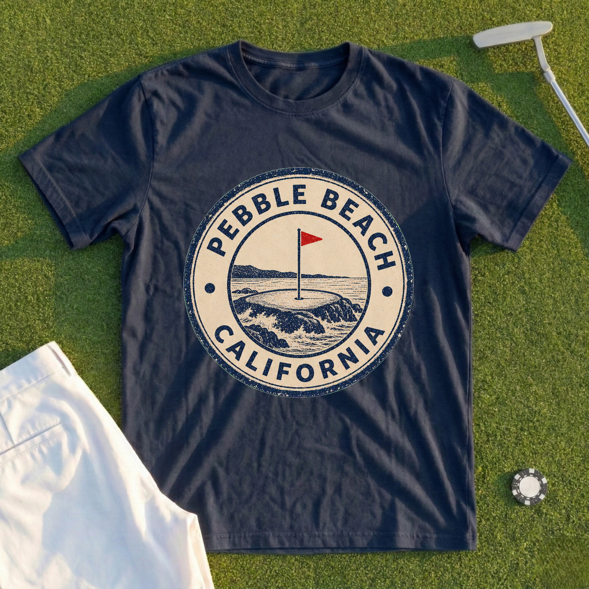 Pebble Beach Passport Stamp Tee
