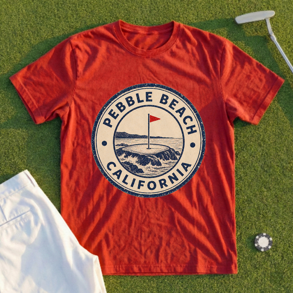 Pebble Beach Passport Stamp Tee