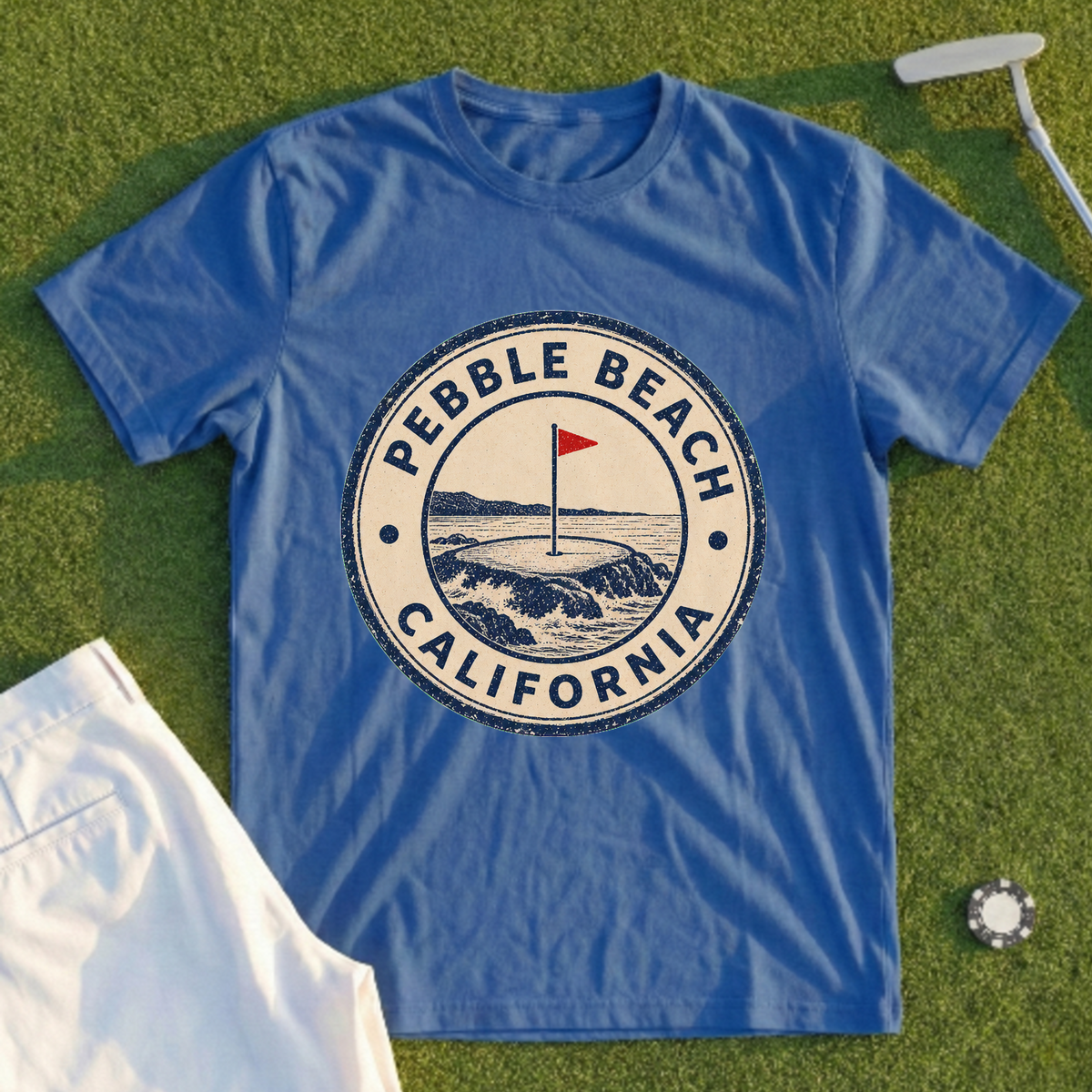 Pebble Beach Passport Stamp Tee