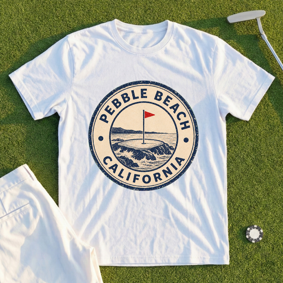 Pebble Beach Passport Stamp Tee