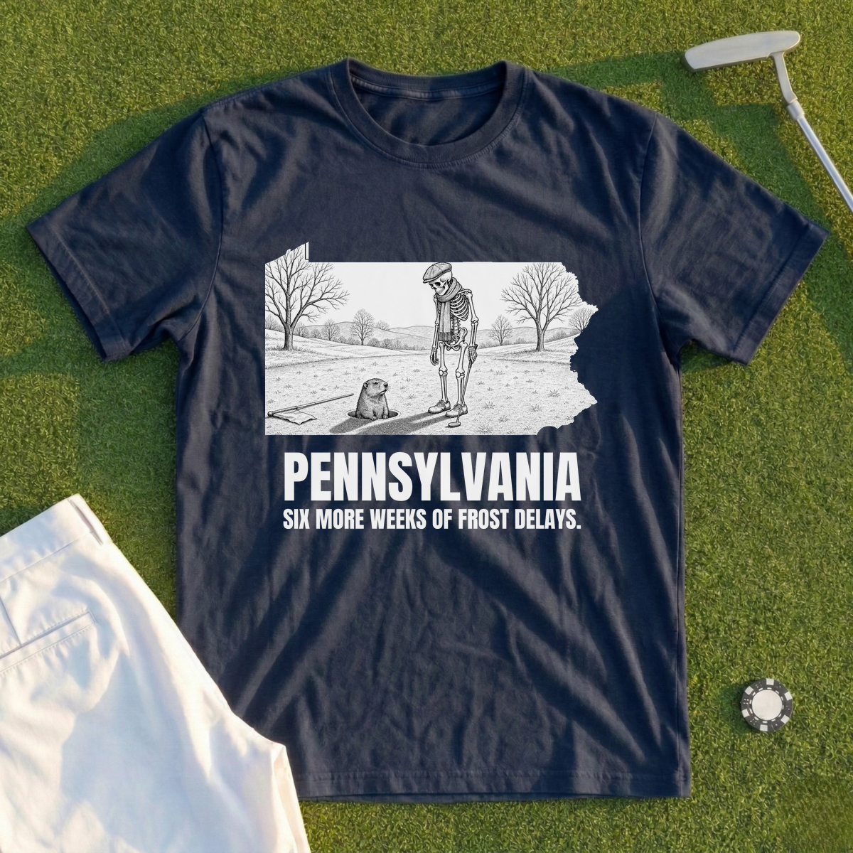 Pennsylvania Six More Weeks Of Frost Delays Tee