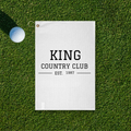 Personalized Country Club Golf Towel