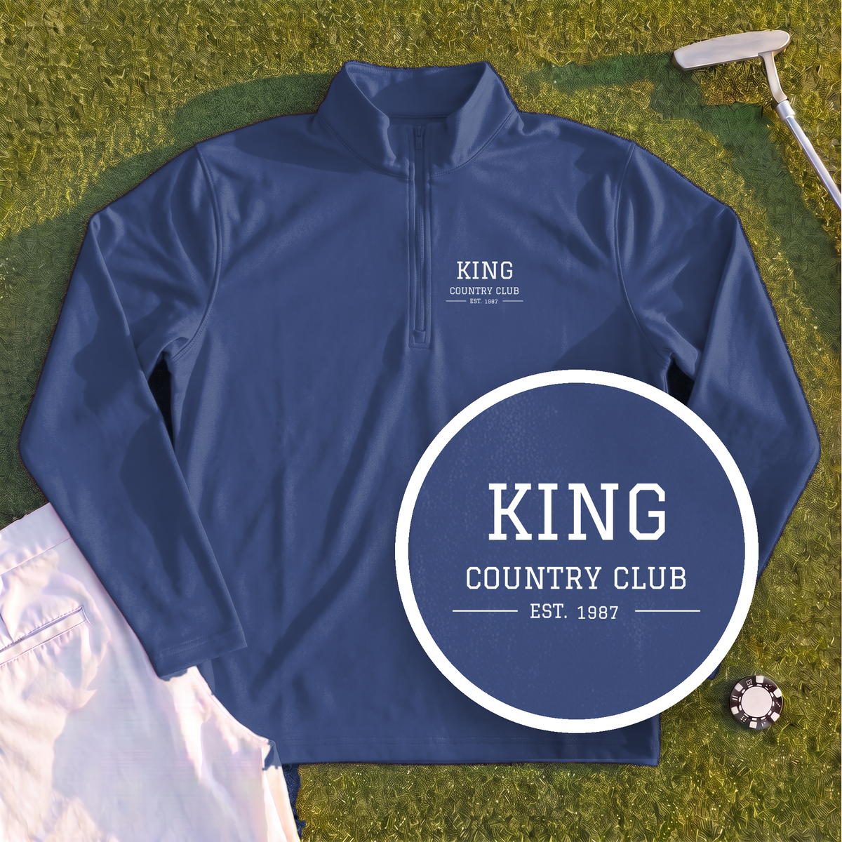 Personalized Country Club Quarter Zip