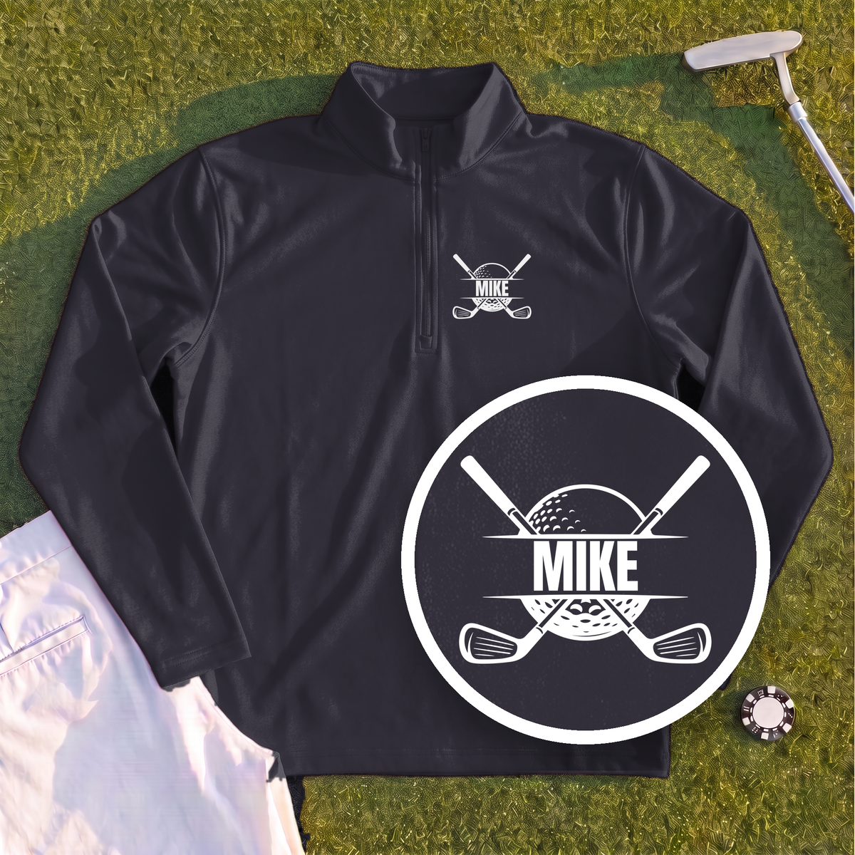 Personalized Crest Quarter Zip