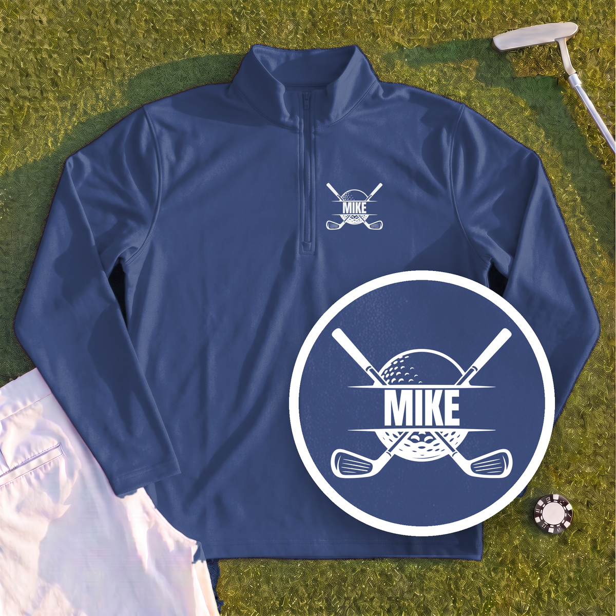 Personalized Crest Quarter Zip
