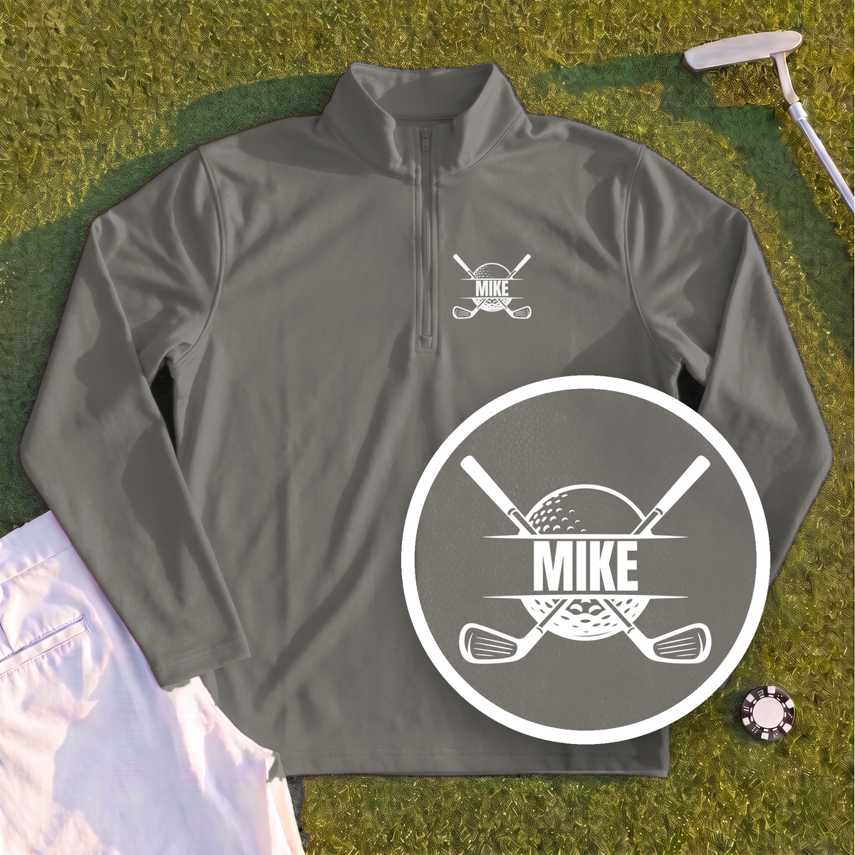 Personalized Crest Quarter Zip