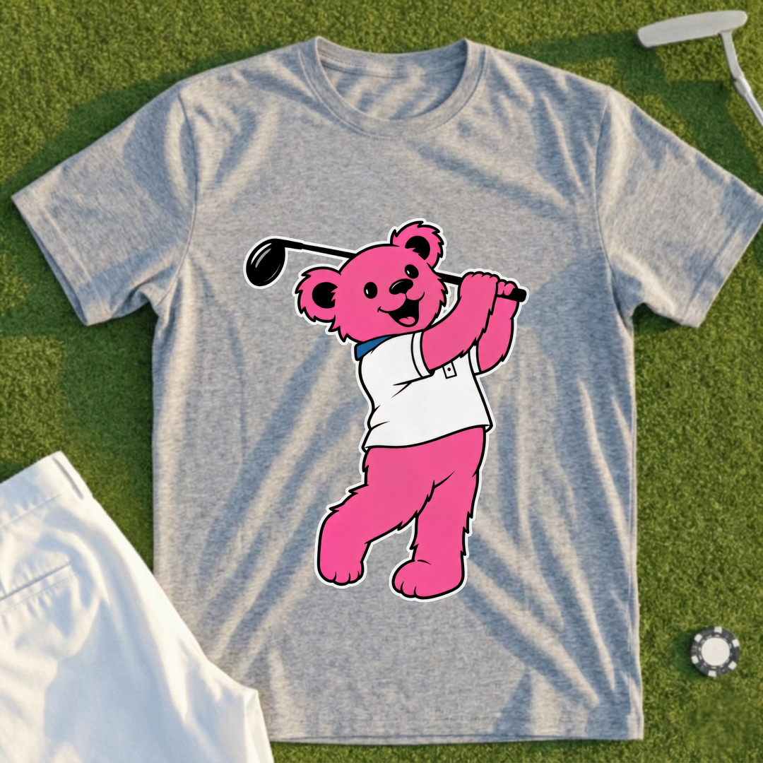 Pink Bear Bomber Tee