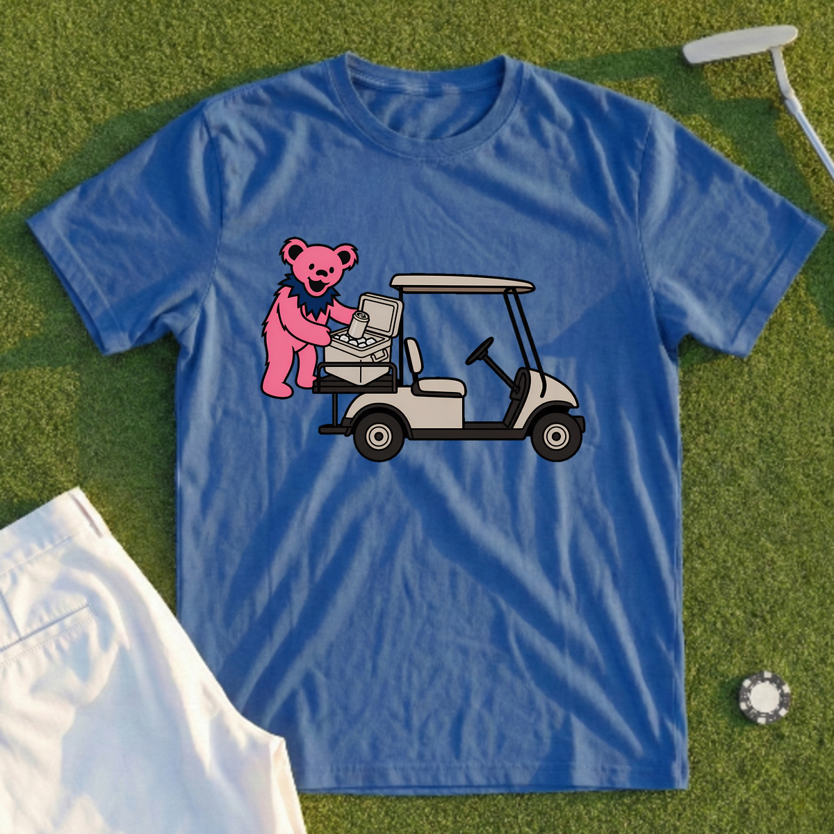 Pink Bear's Post-Round Cooler Ice Grab Tee