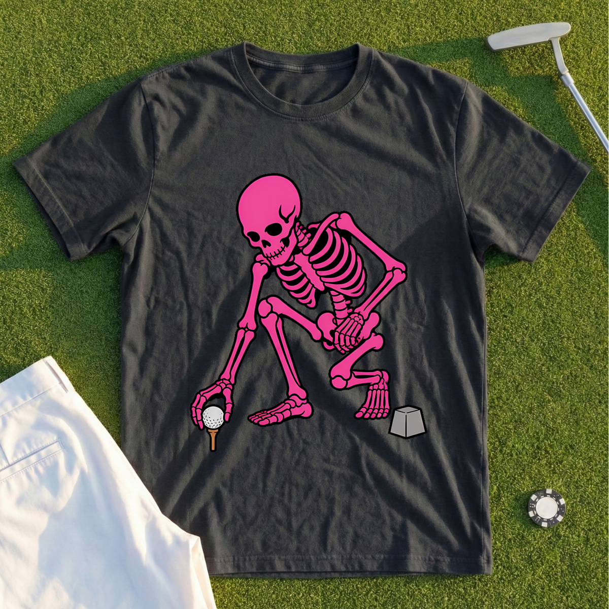 Pink Skeleton's First Tee Setup Tee
