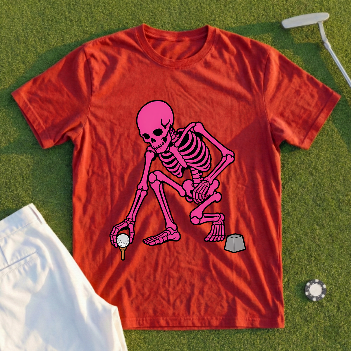 Pink Skeleton's First Tee Setup Tee