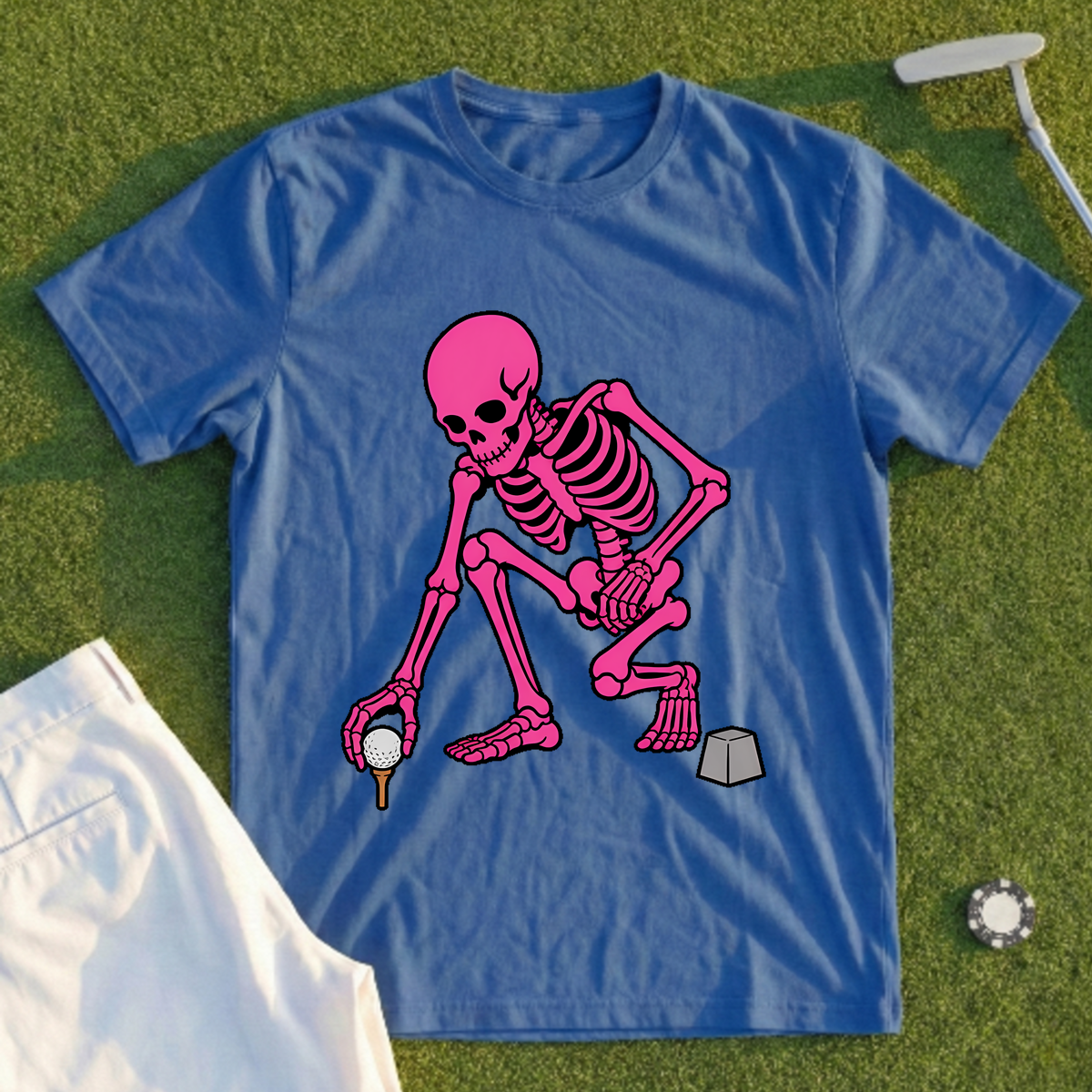Pink Skeleton's First Tee Setup Tee