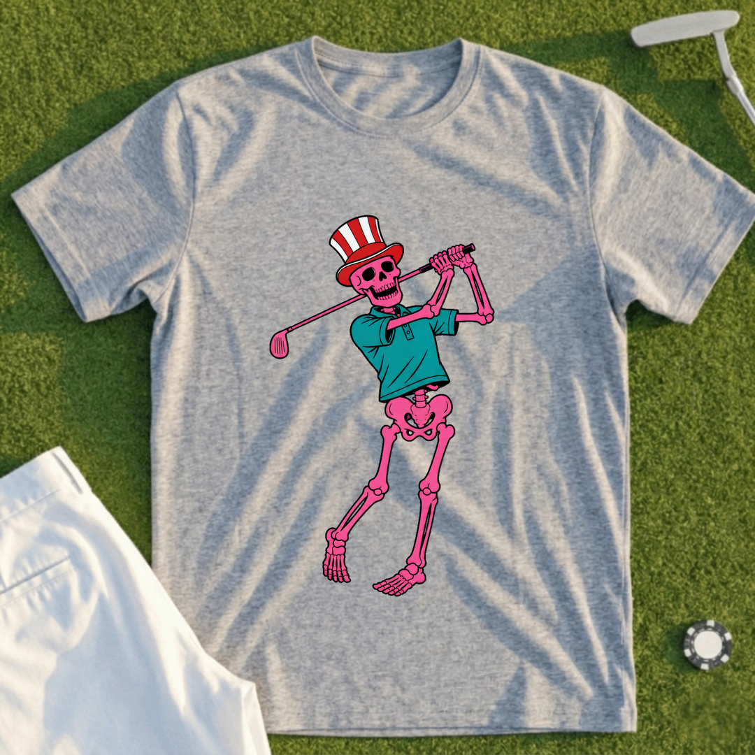 Pink Skeleton Swing Tee