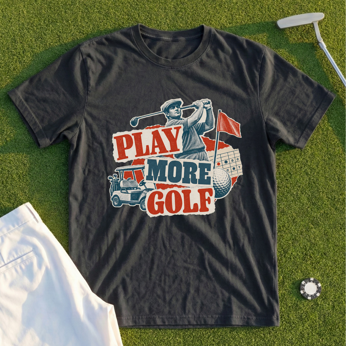 Play More Golf Tee