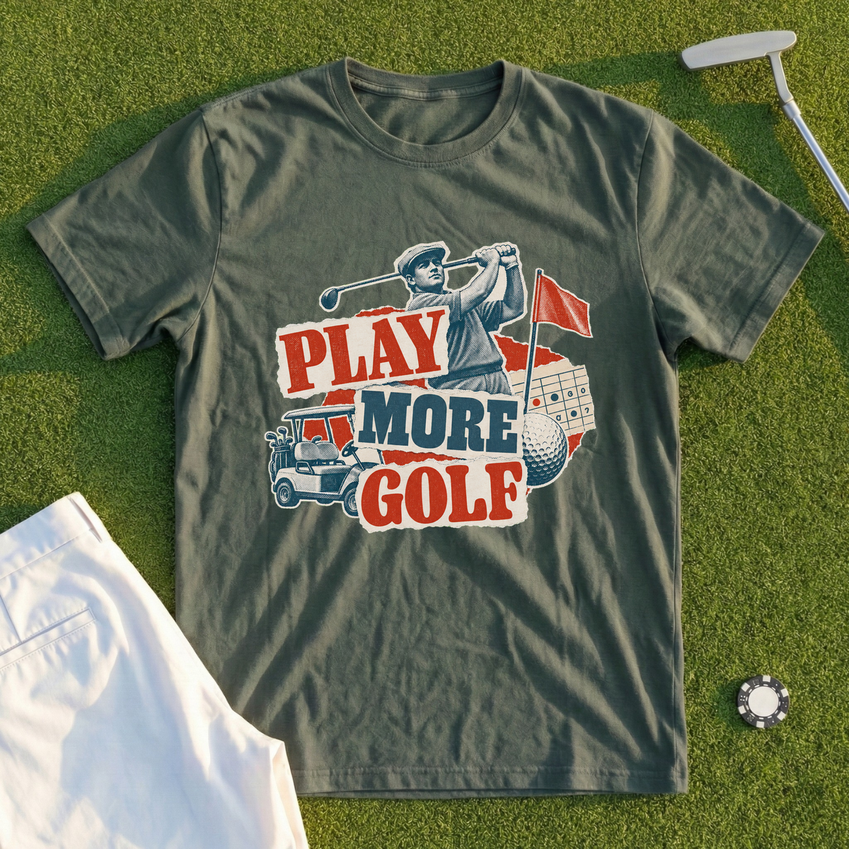Play More Golf Tee