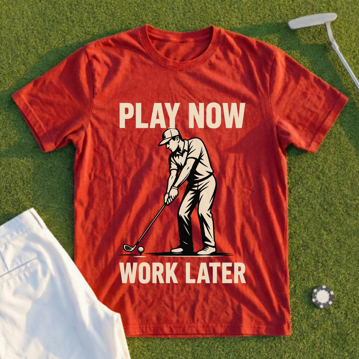 Play Now, Work Later Tee