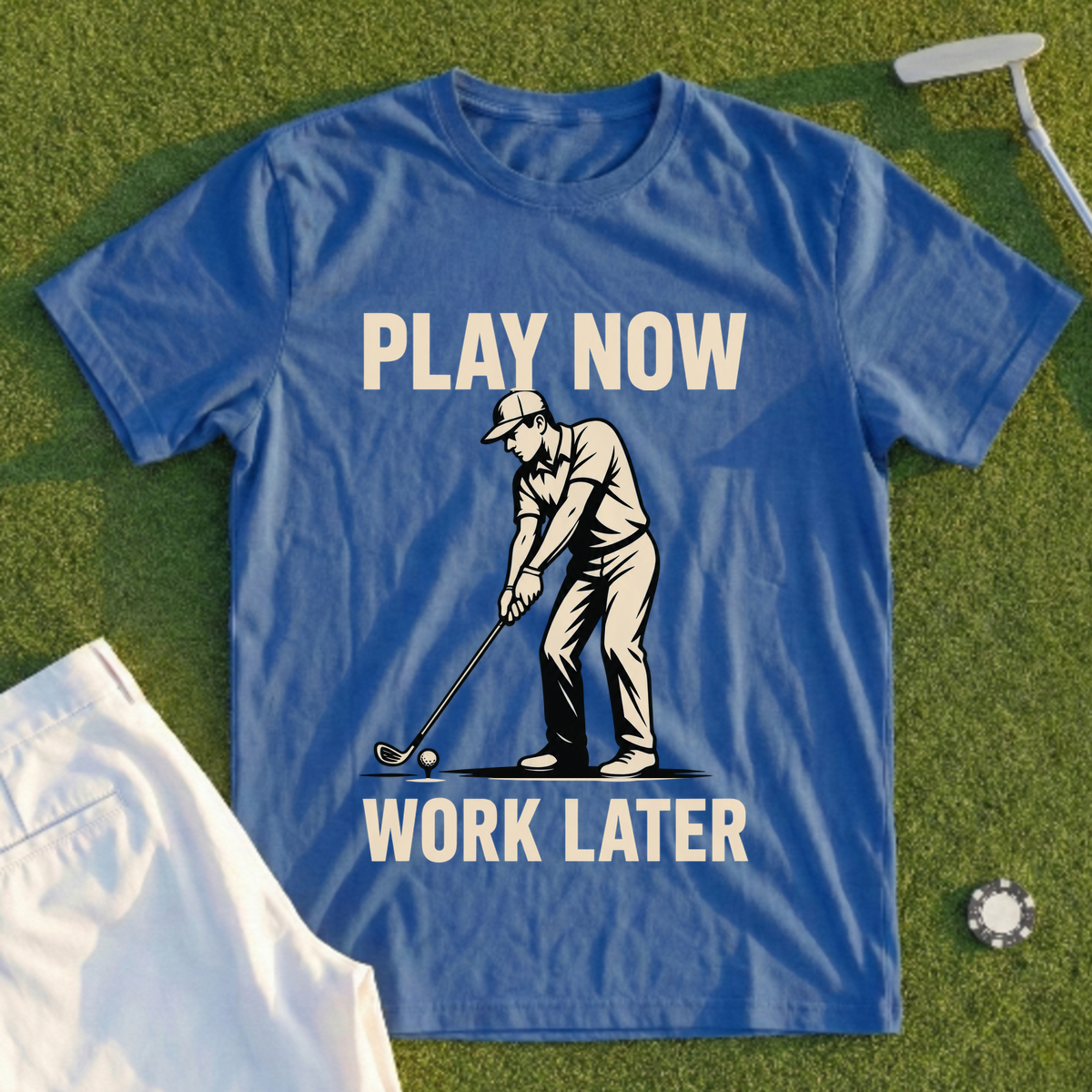 Play Now, Work Later Tee