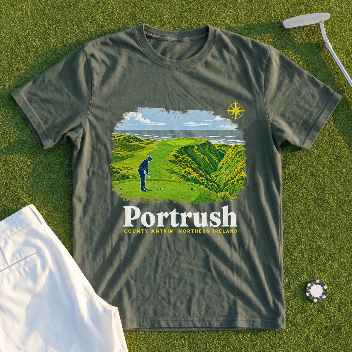 Portrush, Calamity Corner Travel Poster Tee