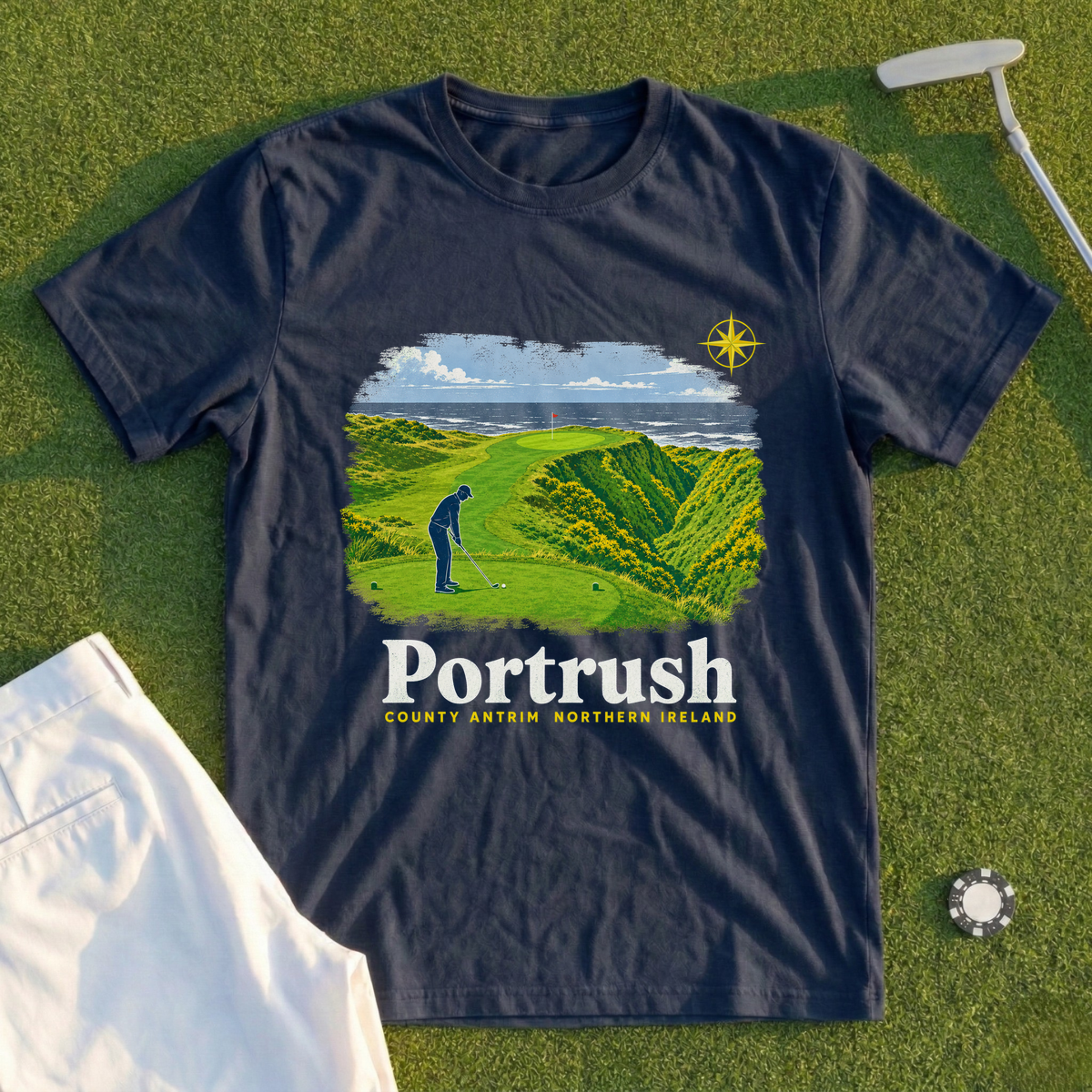 Portrush, Calamity Corner Travel Poster Tee