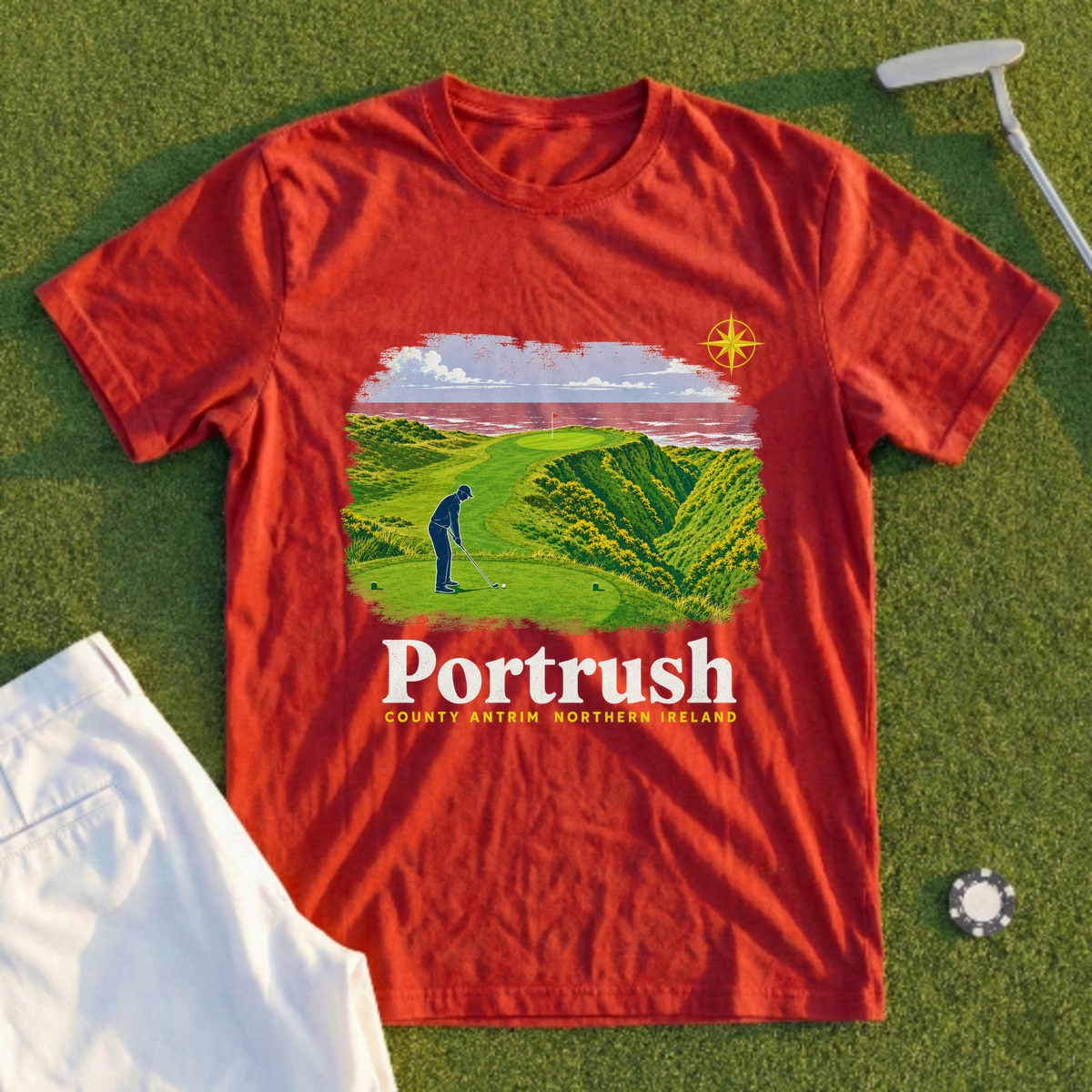 Portrush, Calamity Corner Travel Poster Tee