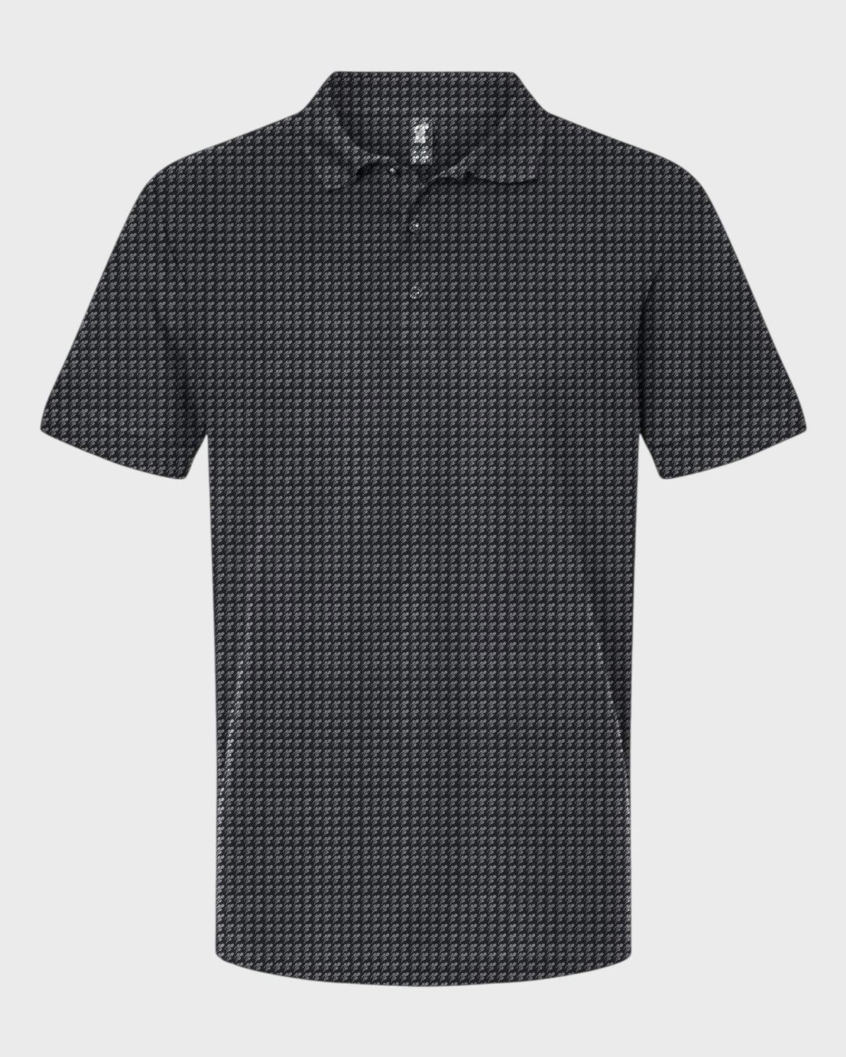Swimmers Performance Print Polo, all-over print, flat lay