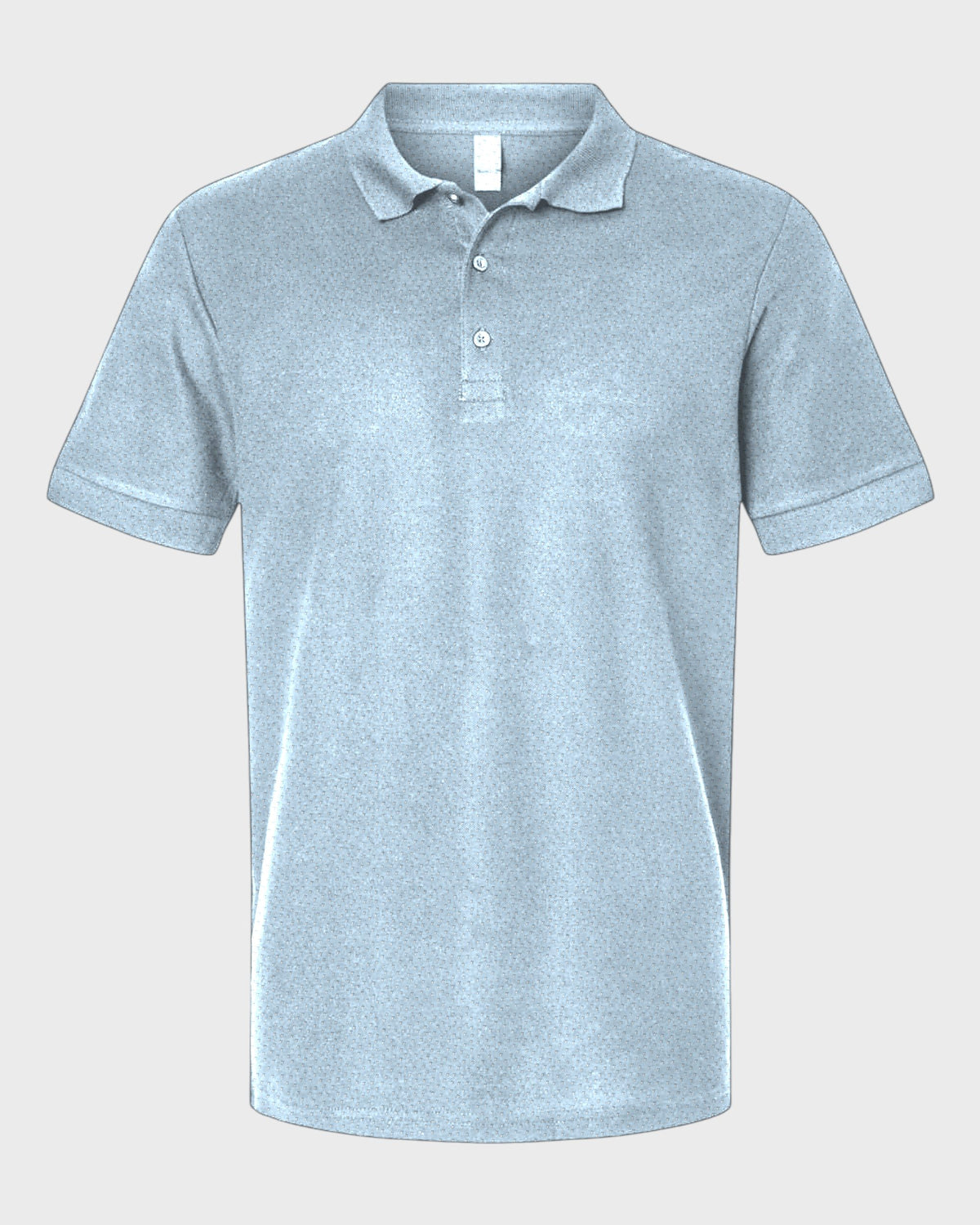 Snowman Season Performance Print Polo, all-over print, flat lay