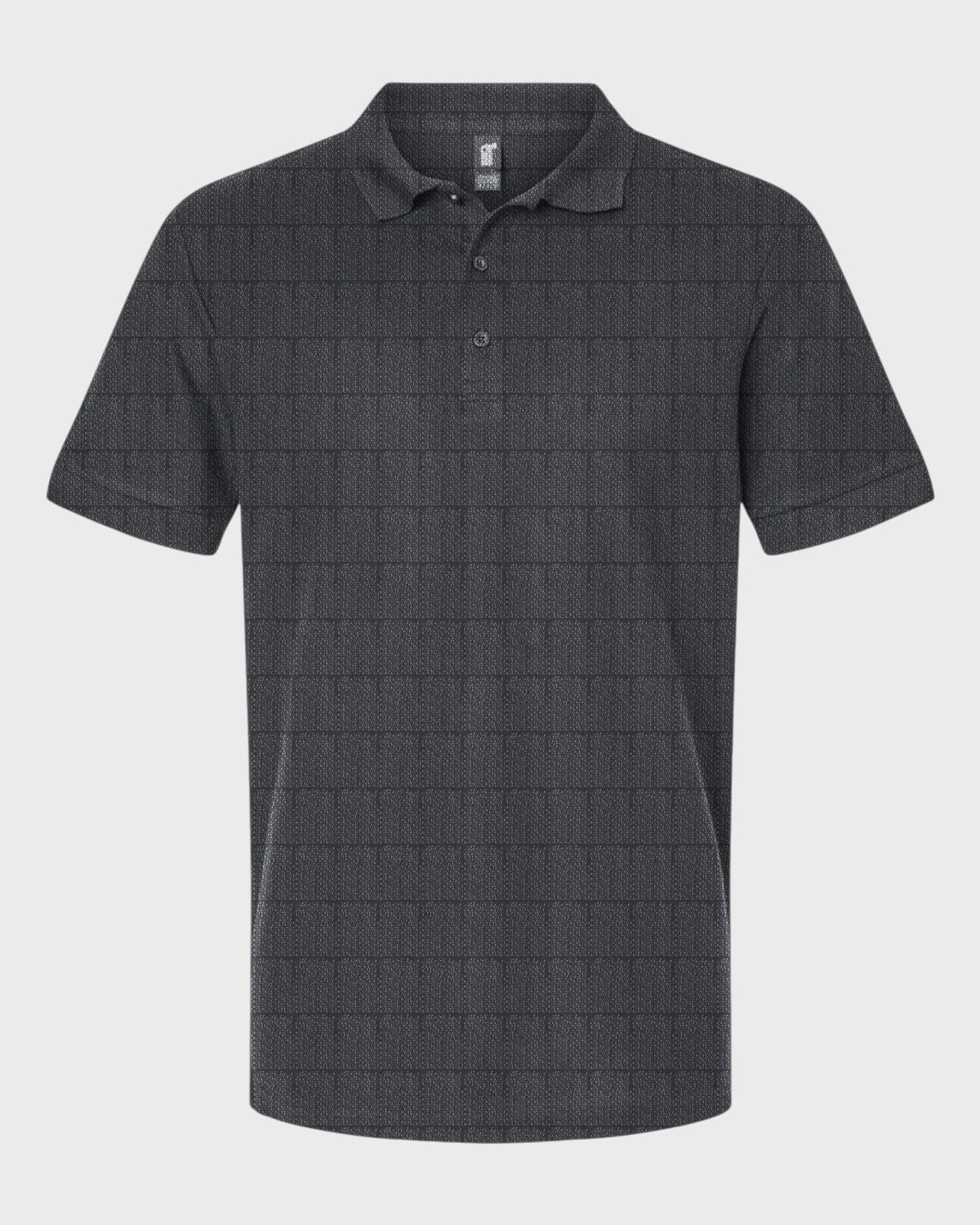 Everything Goes Right Performance Print Polo, all-over print, flat lay