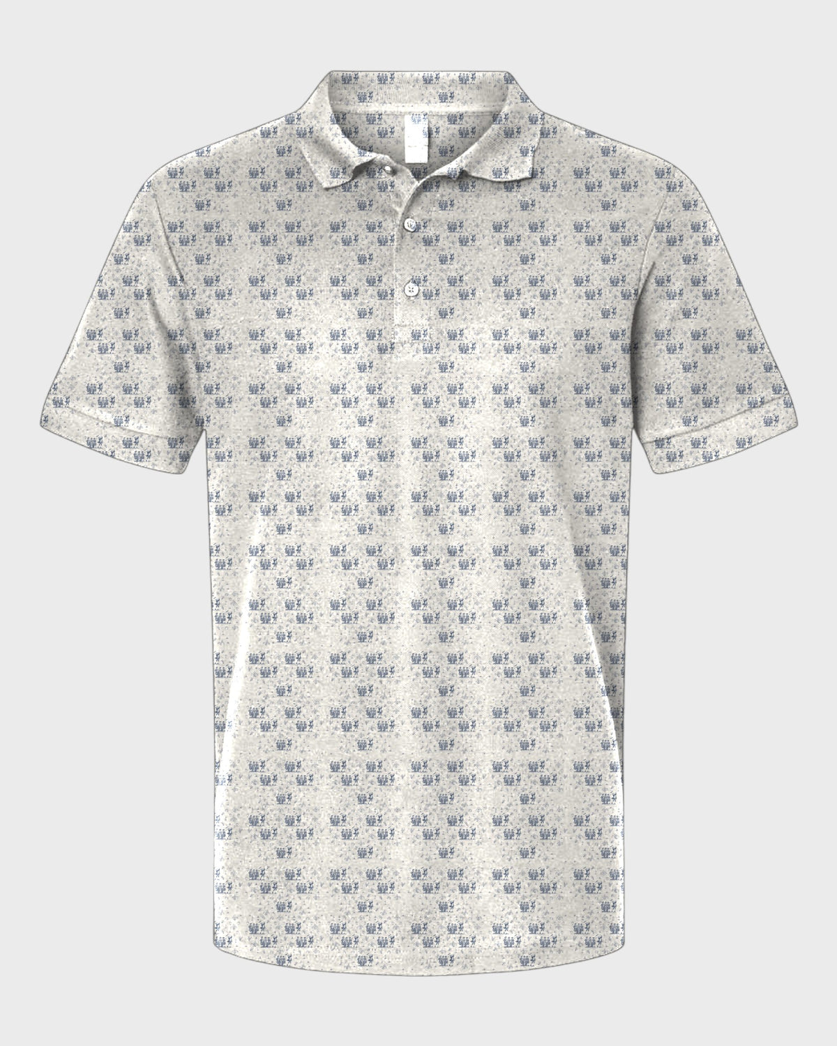 Founding Foursome Toile Performance Print Polo, all-over print, flat lay