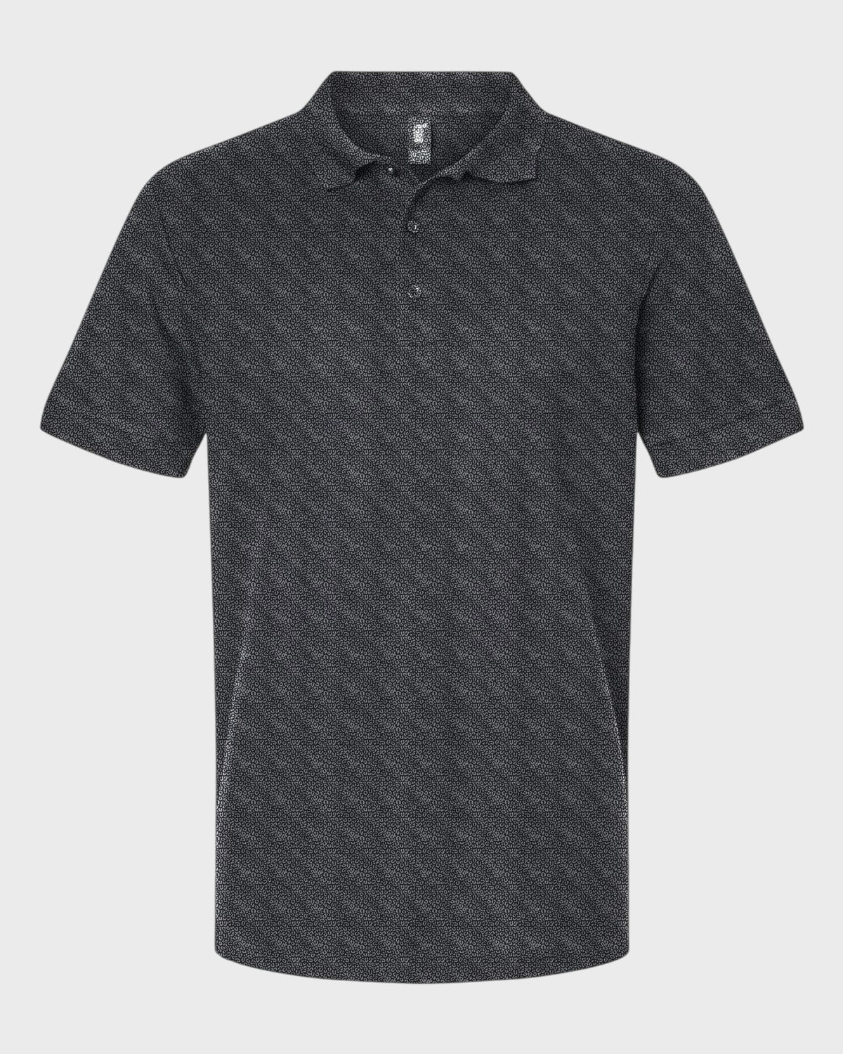 Rainbow Leopard Performance Print Polo, all-over print, flat lay