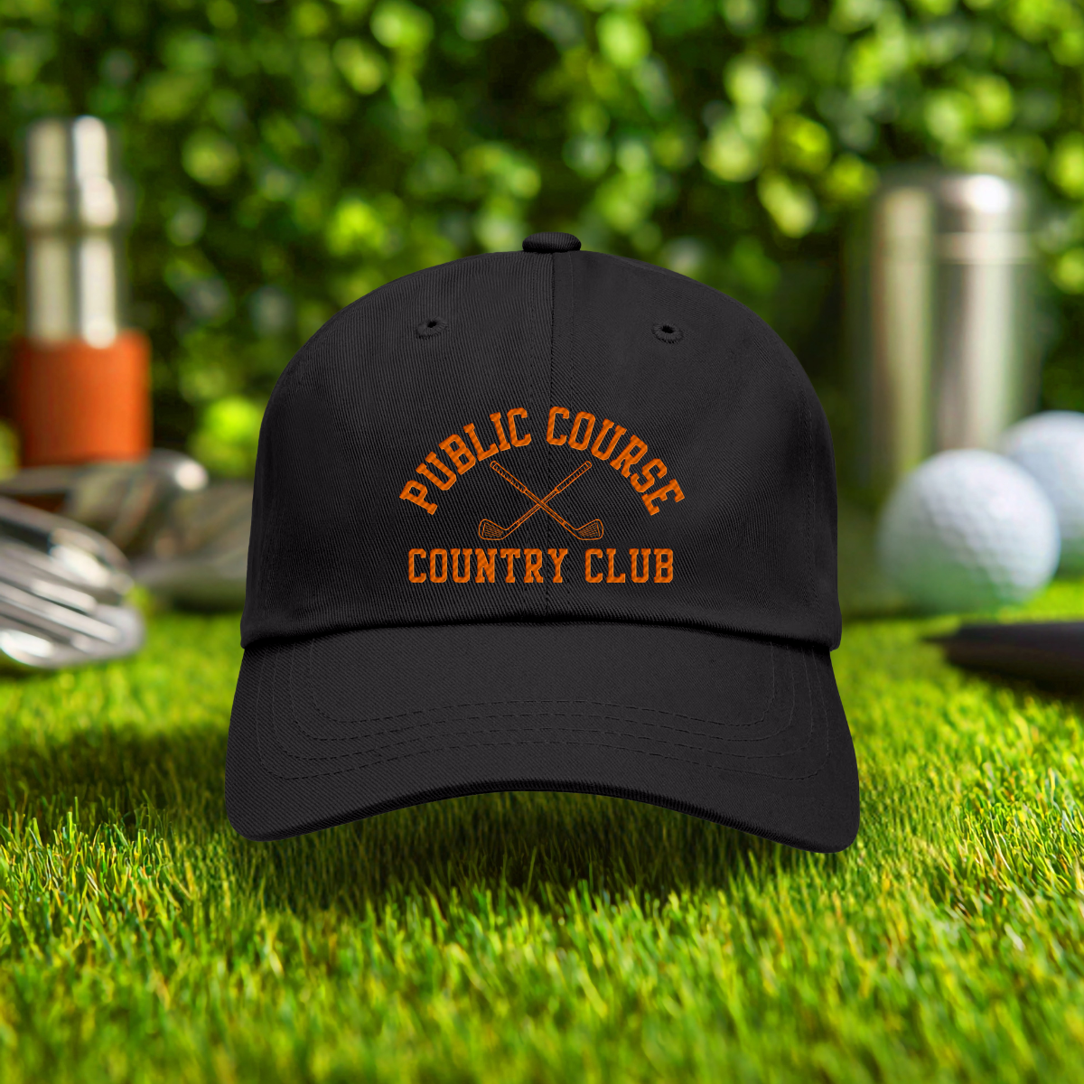 Public Course Country Club Embroidered Hat