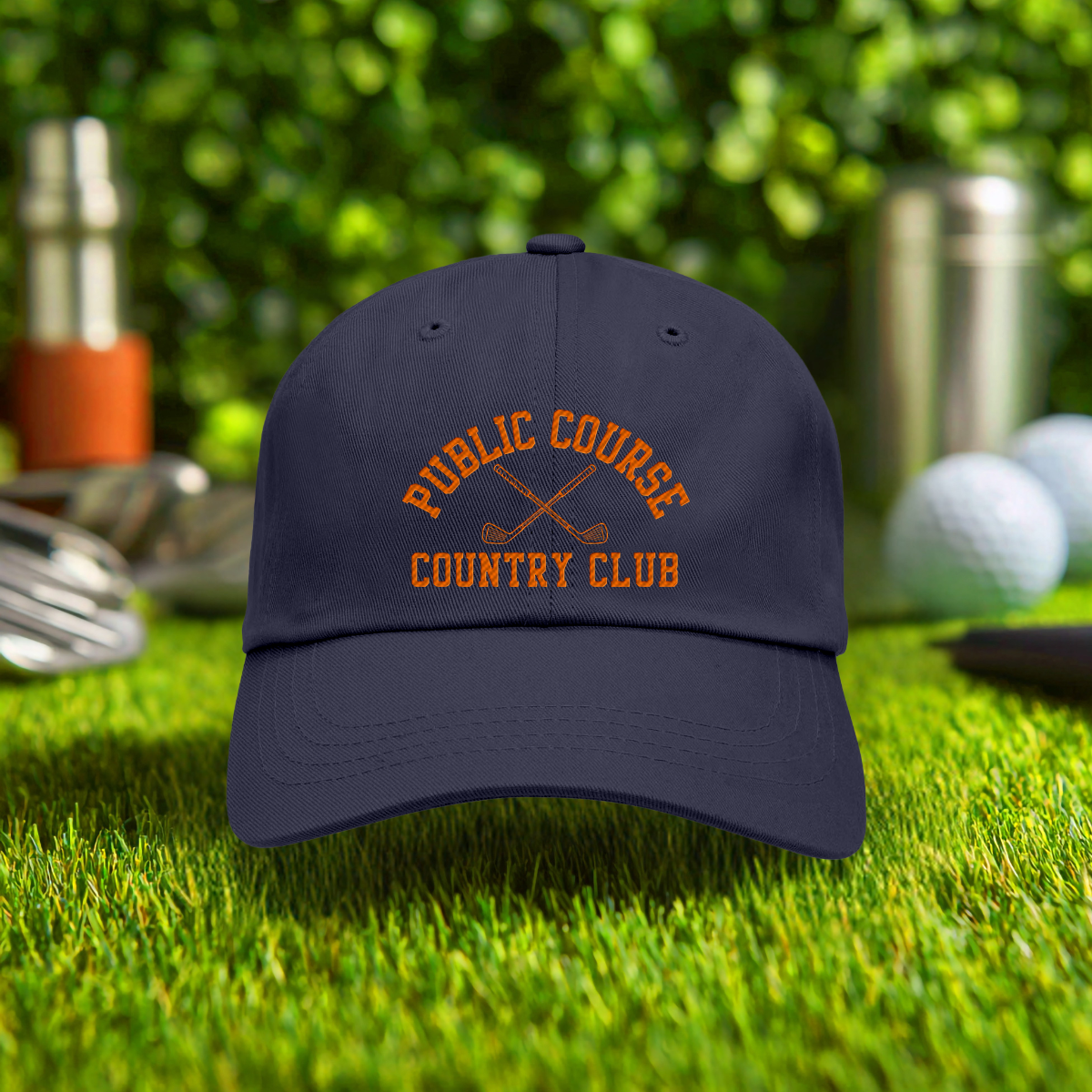 Public Course Country Club Embroidered Hat