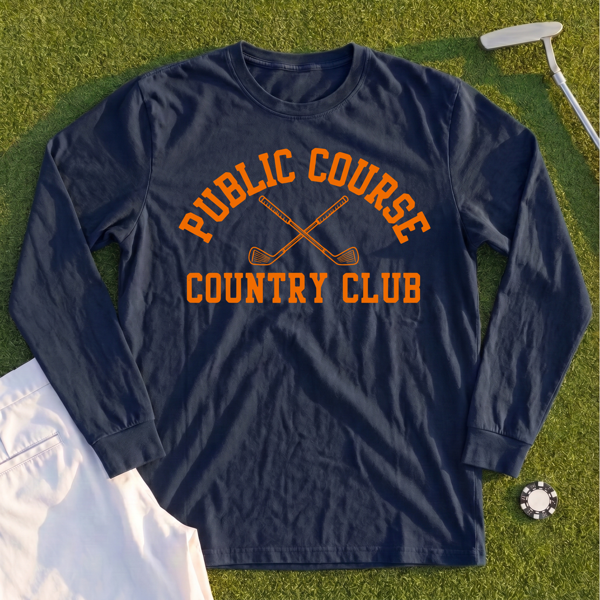 Public Course Country Club Long Sleeve Tee