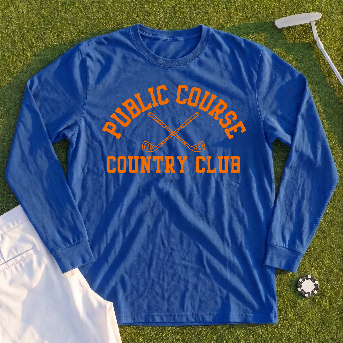 Public Course Country Club Long Sleeve Tee