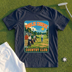 Public Course Country Club Travel Poster Tee