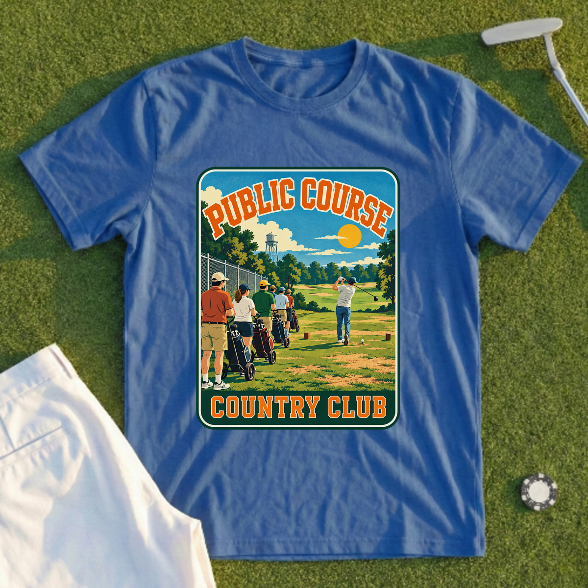 Public Course Country Club Travel Poster Tee